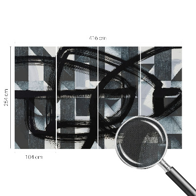 3D fototapetas sienoms Ekspresyvinė geometrija