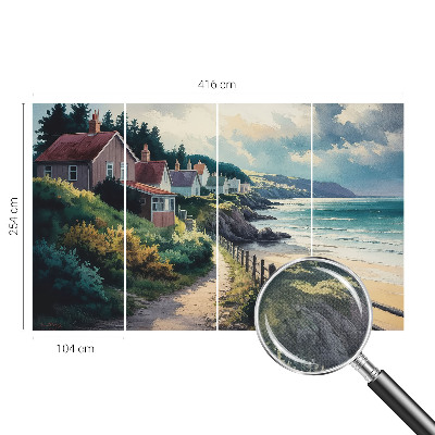 Savaime lipnus fototapetas su miesto Klippehaus motyvu