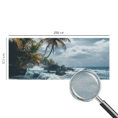3D fototapetas su egzotiško paplūdimio motyvu