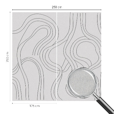 3D fototapetas sienoms Organinės linijos