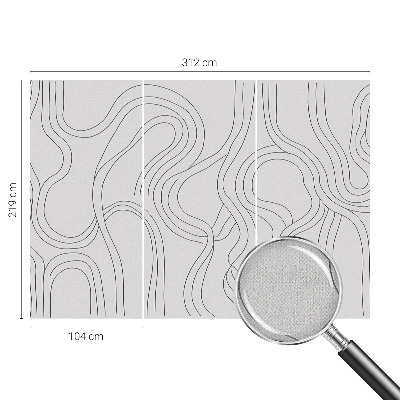 3D fototapetas sienoms Organinės linijos