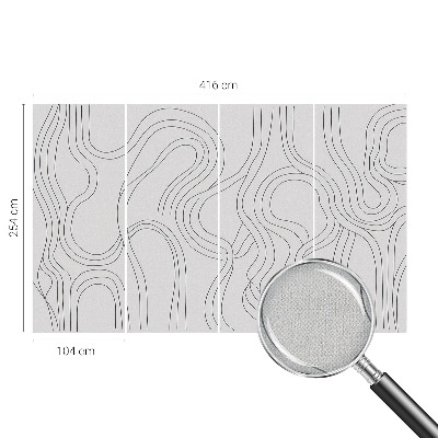 3D fototapetas sienoms Organinės linijos