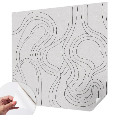3D fototapetas sienoms su organinėmis linijomis