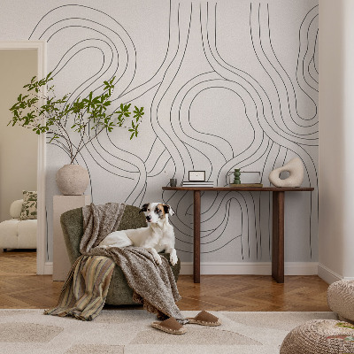 3D fototapetas sienoms Organinės linijos