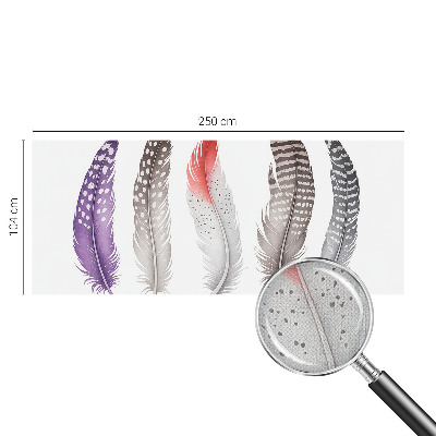 Savaime lipnus fototapetas Mønstrede fjer