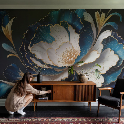 Fototapetai Blomstermønster