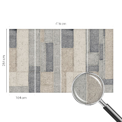 Savaime lipnus fototapetas su geometrine mozaika