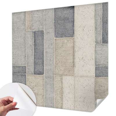 Savaime lipnus fototapetas su geometrine mozaika