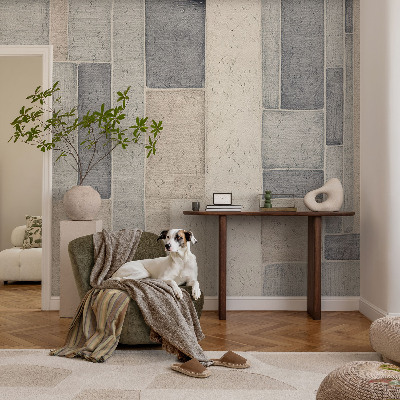 Savaime lipnus fototapetas su geometrine mozaika