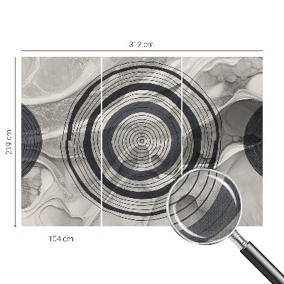 3D fototapetas Grasų ratas