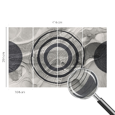 3D fototapetas Grasų ratas