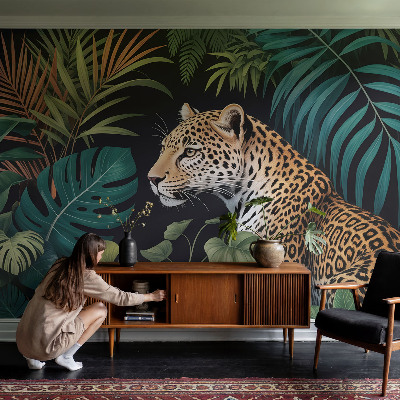 Fototapetas vaikams su egzotiniu leopardo motyvu