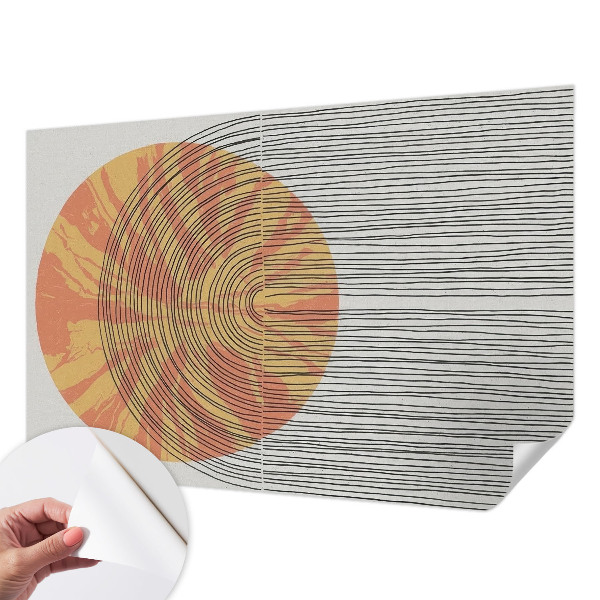 Tapetai Apskritimas su linijomis