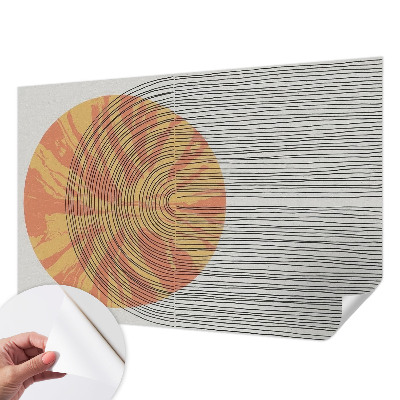 Tapetai Apskritimas su linijomis