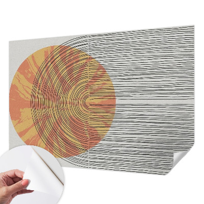 Tapetai Apskritimas su linijomis