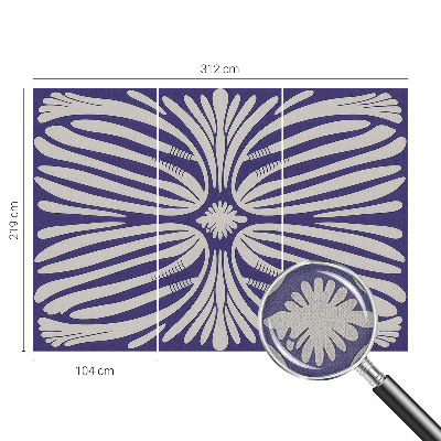 Savaime lipnus fototapetas Blomstersymetri