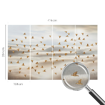 3D fototapetas sienoms su motyvu „Fugle i flugt“