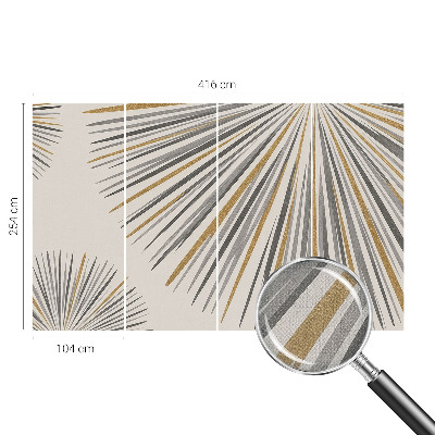 Savaime lipnus fototapetas su geometriniu viktorinų motyvu