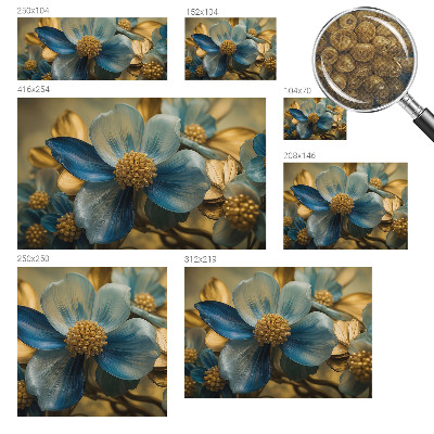 Savaime lipnus fototapetas Blomster išdėstymas