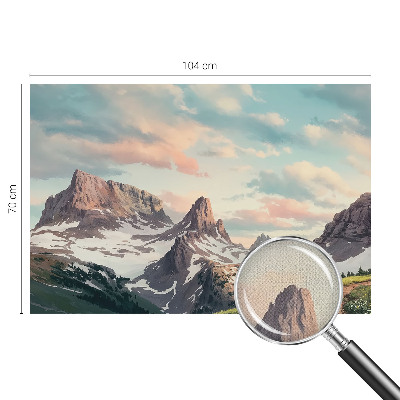 3D fototapetas sienoms su Bjergo panorama