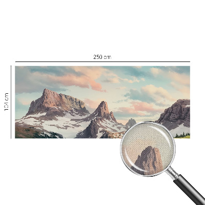 3D fototapetas sienoms su Bjergo panorama