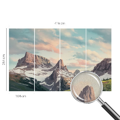 3D fototapetas sienoms Bjergo panorama