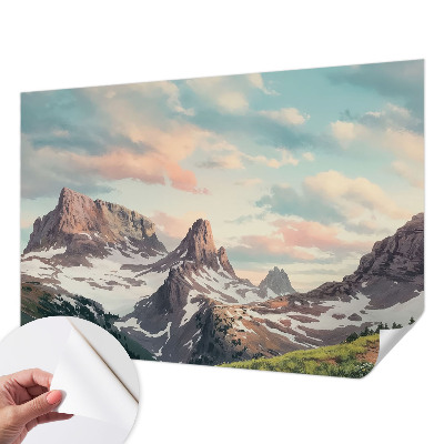 3D fototapetas sienoms su Bjergo panorama