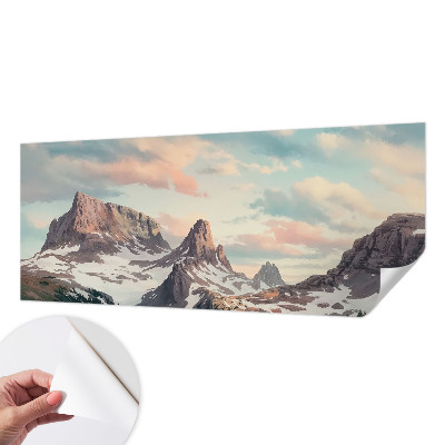3D fototapetas sienoms su Bjergo panorama