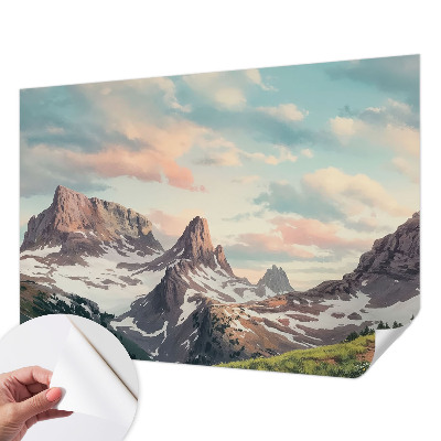 3D fototapetas sienoms su Bjergo panorama
