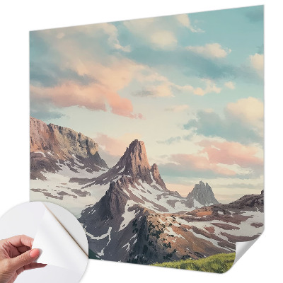 3D fototapetas sienoms su Bjergo panorama