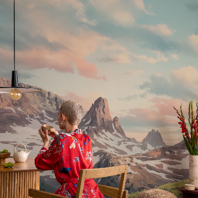 3D fototapetas sienoms Bjergo panorama