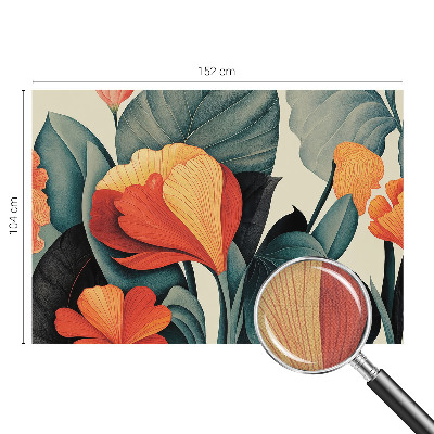 3D fototapetas sienoms su spalvingu žiedo motyvu