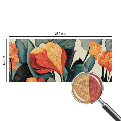 3D fototapetas sienoms su spalvingu žiedo motyvu