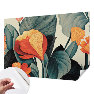 3D fototapetas sienoms su spalvingu žiedo motyvu
