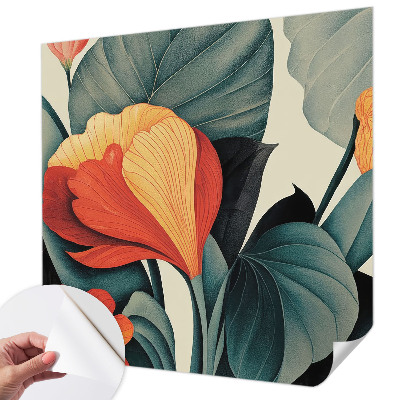 3D fototapetas sienoms su spalvingu žiedo motyvu