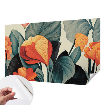 3D fototapetas sienoms su spalvingu žiedo motyvu