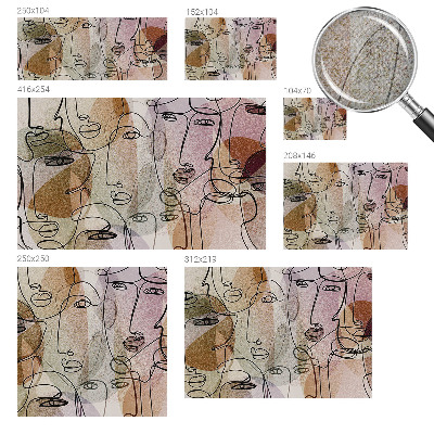 Savaime lipnus fototapetas Linijinis flanšas