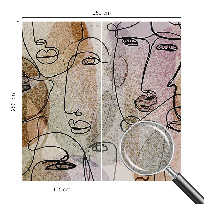 Savaime lipnus fototapetas Linijinis flanšas