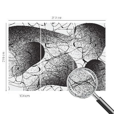 3D fototapetas sienoms Abstraktus monstras