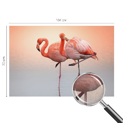 Fototapetas vaiko kambariui su subtiliu flamingu