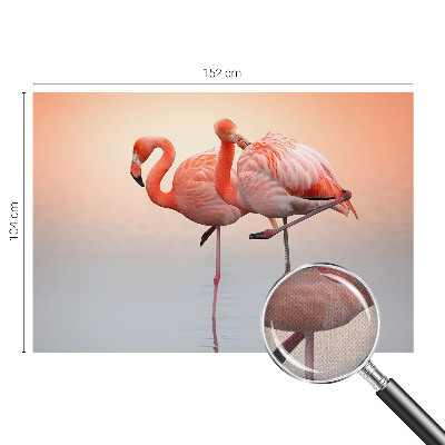 Fototapetas vaiko kambariui su subtiliu flamingu