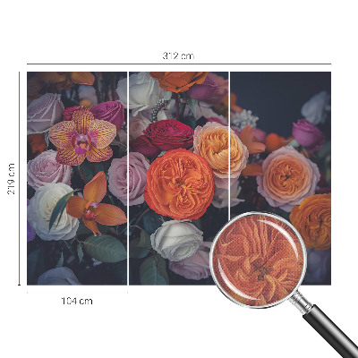 Savaime lipnus fototapetas Spalvingas puokštė