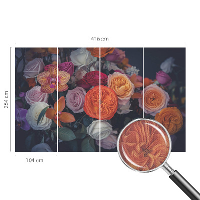 Savaime lipnus fototapetas Spalvingas puokštė