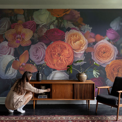 Savaime lipnus fototapetas Spalvingas puokštė