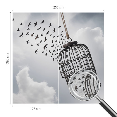 3D fototapetas Flyvende fugle