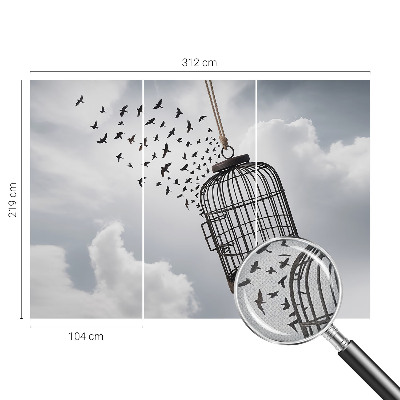 3D fototapetas Flyvende fugle