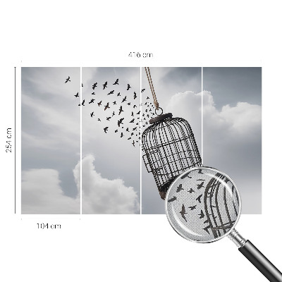 3D fototapetas Flyvende fugle