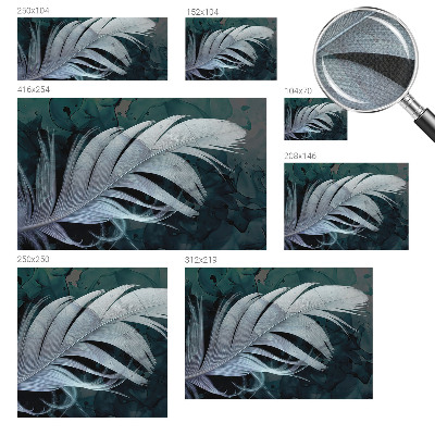 Savaime lipnus fototapetas Æterisk fjer