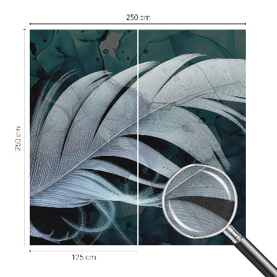 Savaime lipnus fototapetas Æterisk fjer