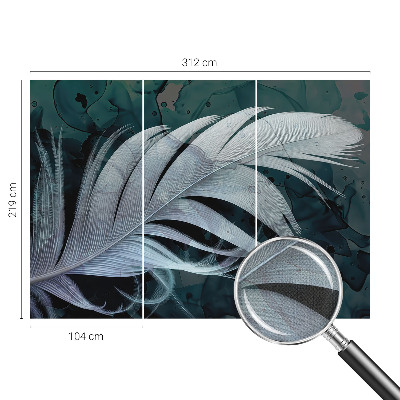 Savaime lipnus fototapetas su dizainu „Æterisk fjer“